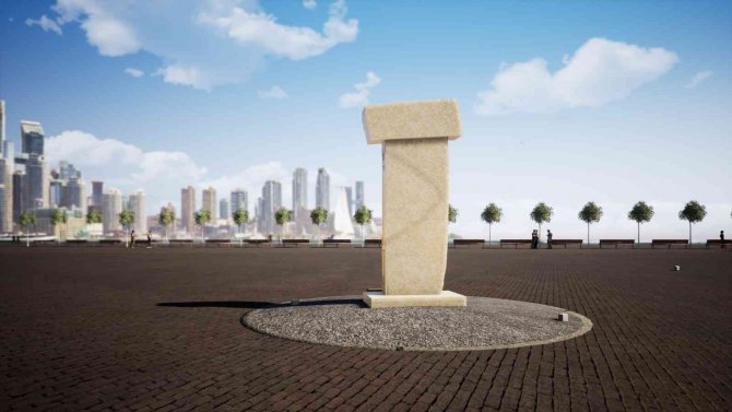 Göbeklitepe’nin Dikili Taşı Dünya Kupası’nda Sergilenecek
