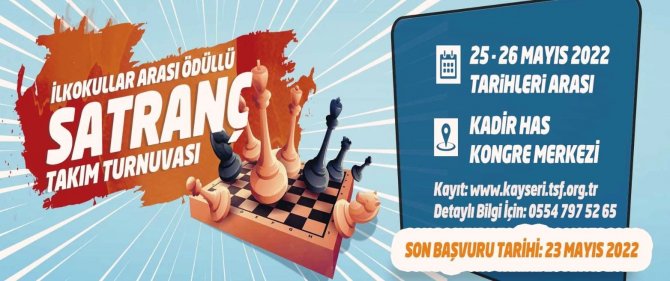 Kocasinan’da İlkokullar Arası Ödüllü Satranç Takım Turnuvası Başlıyor