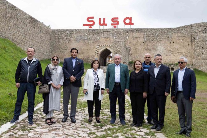 Tbmm Başkanı Başkanı Şentop Şuşa’yı Ziyaret Etti