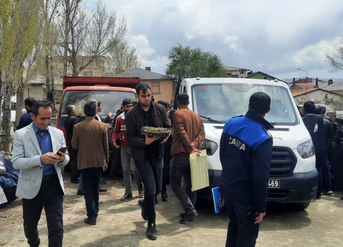 Özalp Belediyesi 30 Bin Sebze Fide Dağıttı
