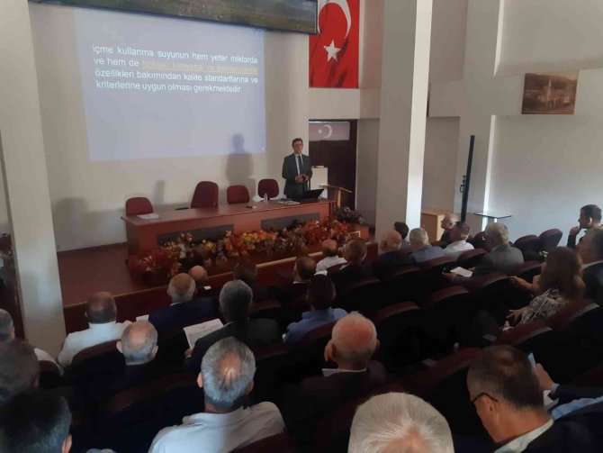 Muhtarlar Ve Belediyelere Su Güvenliği, Sanitasyon Eğitimi Verildi