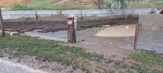Yağış Nedeniyle Mandıralar Çöktü, Hayvanlar Telef Oldu