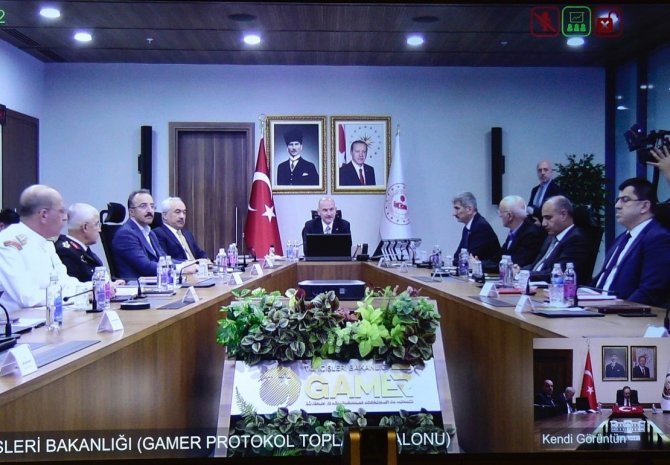 Vali Kızılkaya, Bakan Soylu Başkanlığında Gerçekleştirilen Toplantıya Katıldı