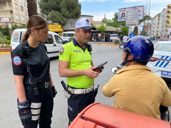 Aydın’daki Motosiklet Denetimlerinde 37 Sürücüye Cezai İşlem Uygulandı