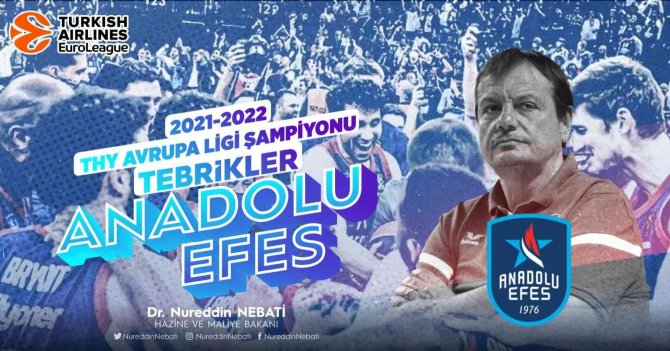 Siyasilerden Avrupa Şampiyonu Olan Anadolu Efes’e Tebrik Mesajı