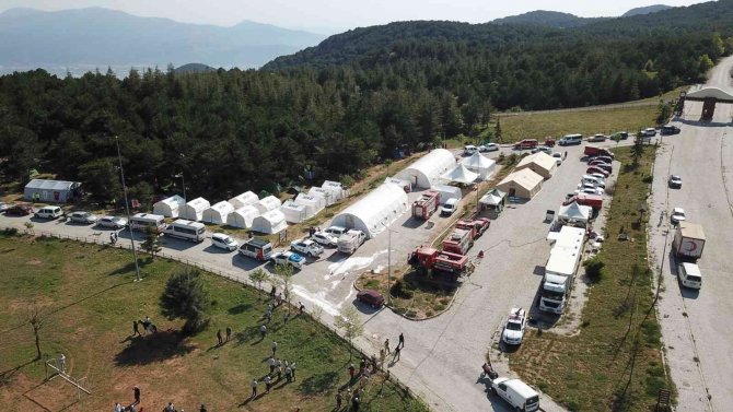 Spil Milli Parkında Gerçeği Aratmayan Tatbikat