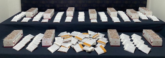 Denizli’de Binlerce Kaçak Sigara Ele Geçirildi