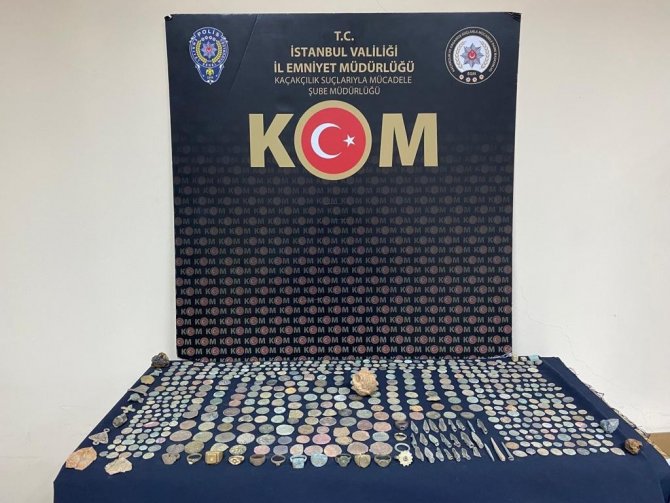 İ̇stanbul’da Tarihi Eser Kaçakçılığı Operasyonu: 12 Bin 267 Eser Ele Geçirildi