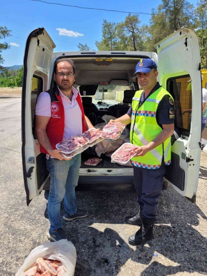 Köyceği̇z’de 300 Kilo Kaçak Et Ele Geçirildi
