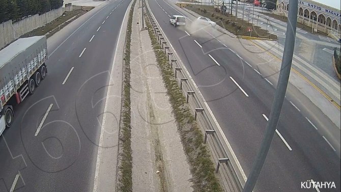 Kütahya’da Saniye Saniye Kaza Anları