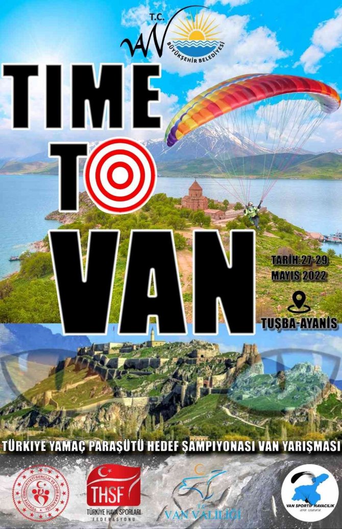 Van Gölü Kıyılarında Yamaç Paraşüt Yarışması