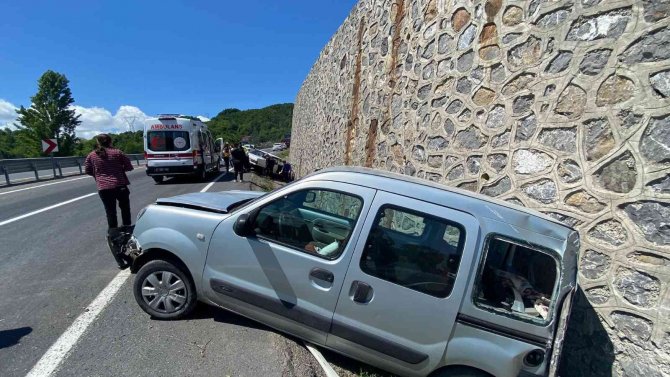 Yola Dökülen Mazot Kazayı Beraberinde Getirdi: 1 Yaralı