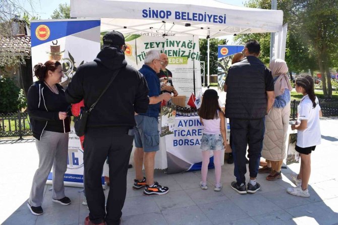 Aydın Memecik Zeytinyağı Sinop’ta Tanıtıldı