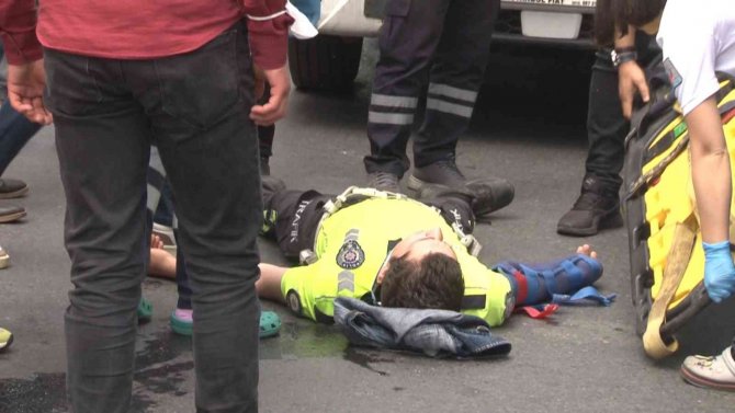 Şişli’de Dur İhtarına Uymayan Şüpheli, Araçla Polise Çarpıp Kaçtı