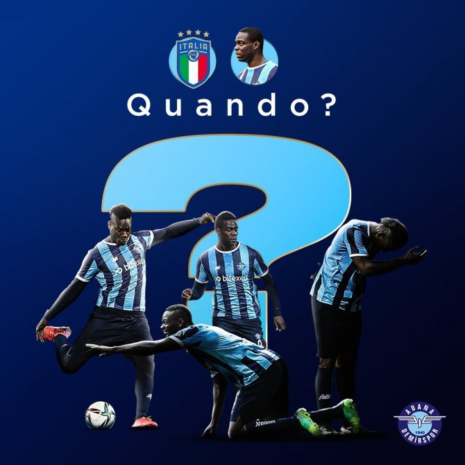 Adana Demirspor’dan Balotelli’nin Milli Takıma Çağrılmamasına Sitem
