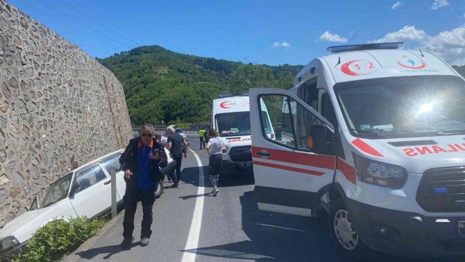 Yola Dökülen Mazot Kazayı Beraberinde Getirdi: 1 Yaralı