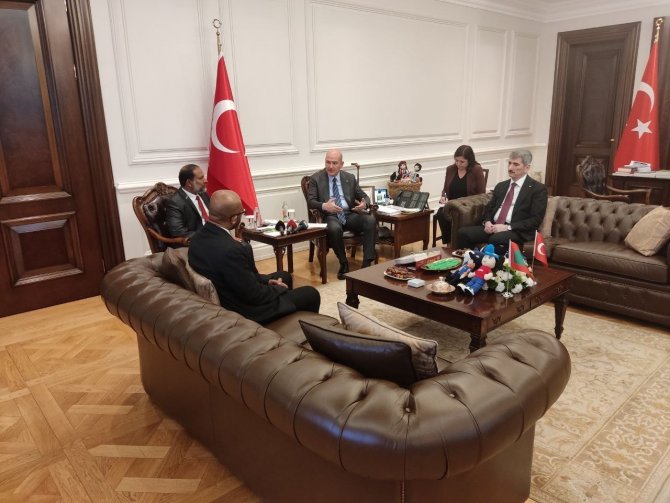 Bakan Soylu, Maldivlerli Mevkidaşı Abdullah İle Görüştü