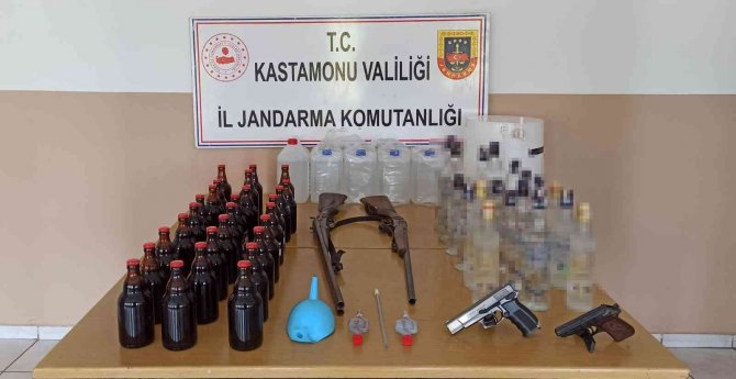 Kastamonu’da Kaçak İçki Operasyonu: 1 Gözaltı