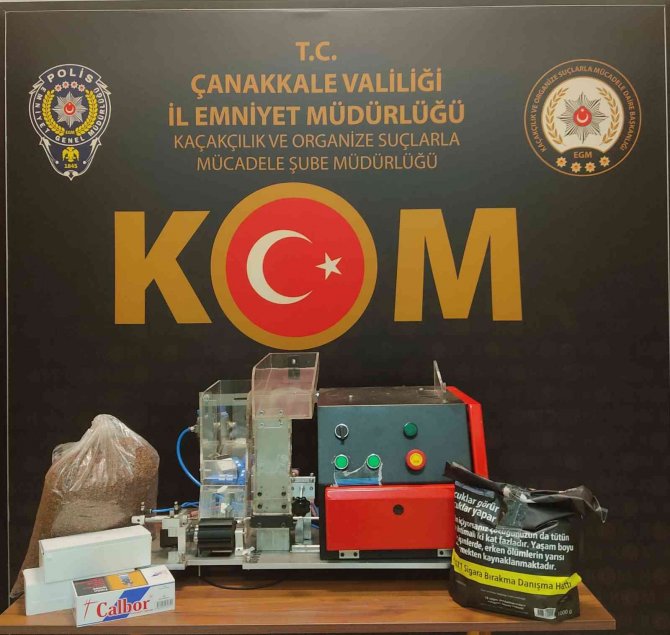 Çanakkale’de Kaçak Tütün Operasyonu