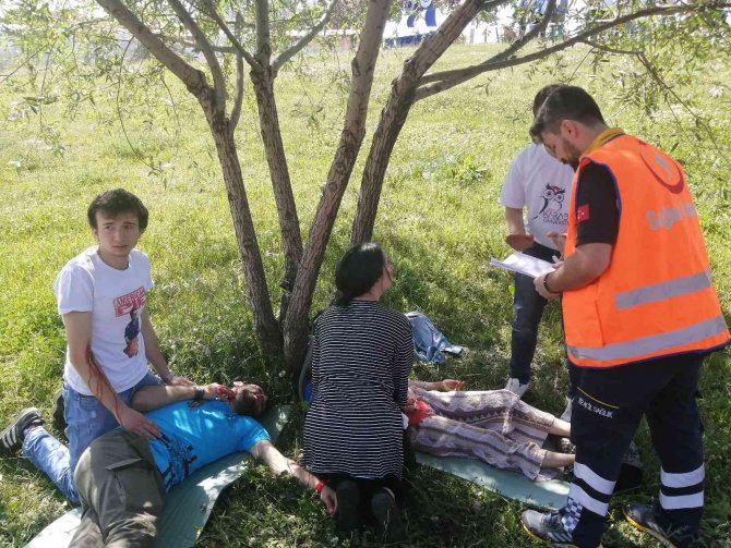Öğrenciler İçin Hazırlanan "Medi Ralli" Tatbikatı Gerçeğini Aratmadı