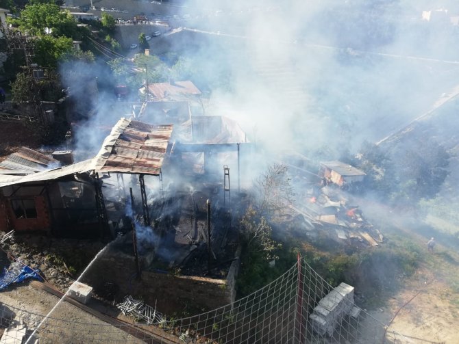 Artvin’de Kereste Atölyesinde Yangın