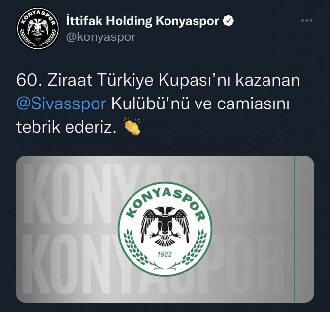 Spor Kulüpleri, Sivasspor’u Kutladı