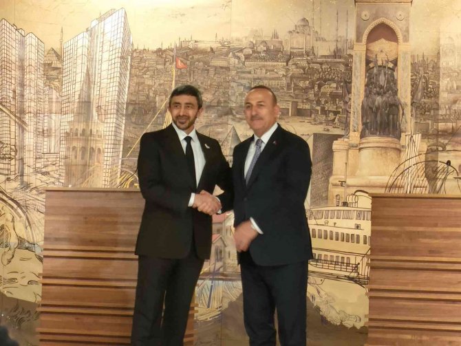 Dışişleri Bakanı Çavuşoğlu, Bae’li Mevkidaşı Al Nahyan İle Bir Araya Geldi