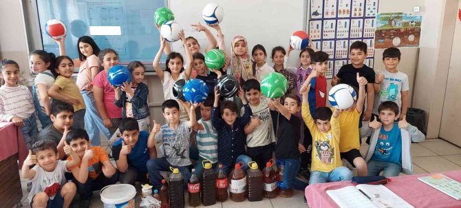 Diyarbakırlı Öğrenciler Atık Yağları Okula Götürdü, Topu Kaptı