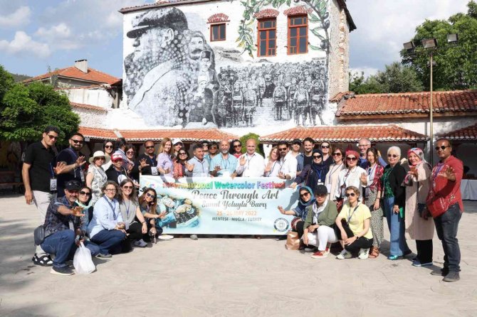 Menteşe Belediyesi 12 Farklı Ülkeden Ressama Ev Sahipliği Yaptı