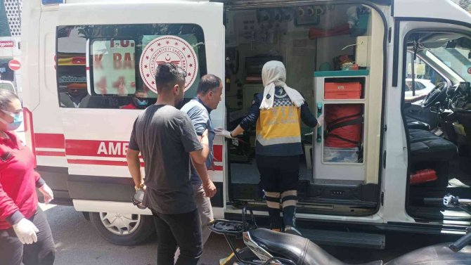 Yayaya Çarpmamak İçin Motosikleti Devirdi: 1 Yaralı