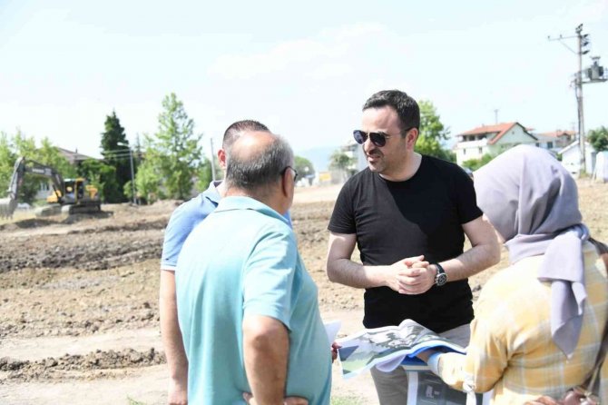 Başkan Özlü Çalışmaları Yerinde İnceledi