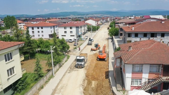 Sancaklar-çamköy Yolu Asfaltlanıyor