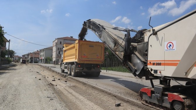 Sancaklar-çamköy Yolu Asfaltlanıyor
