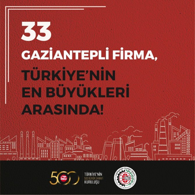 33 Gaziantepli Türkiye’nin En Büyükleri Arasında