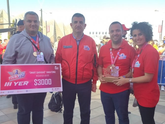 Azerbaycan’da Düzenlenen Teknofest’ten İ̇zmir’e Ödül