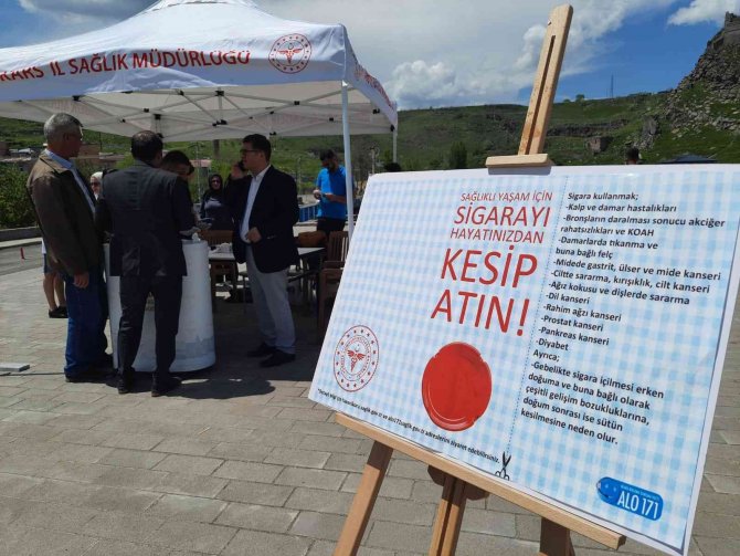 Kars’ta Tütün Ürünlerinin Zararları Anlatılıyor