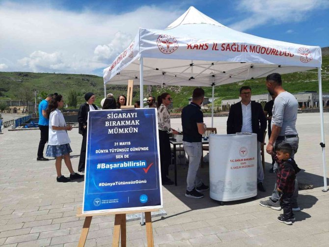 Kars’ta Tütün Ürünlerinin Zararları Anlatılıyor