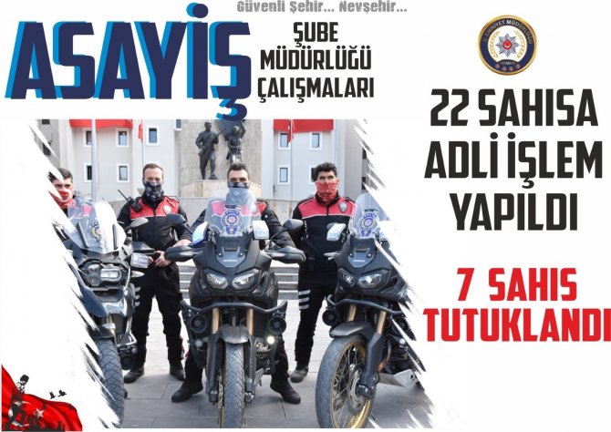 Nevşehir’de 18 Kişi Tutuklandı