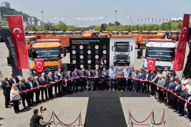 Samsun Büyükşehir Belediyesi Araç Filosuna 45 Yeni Kamyon