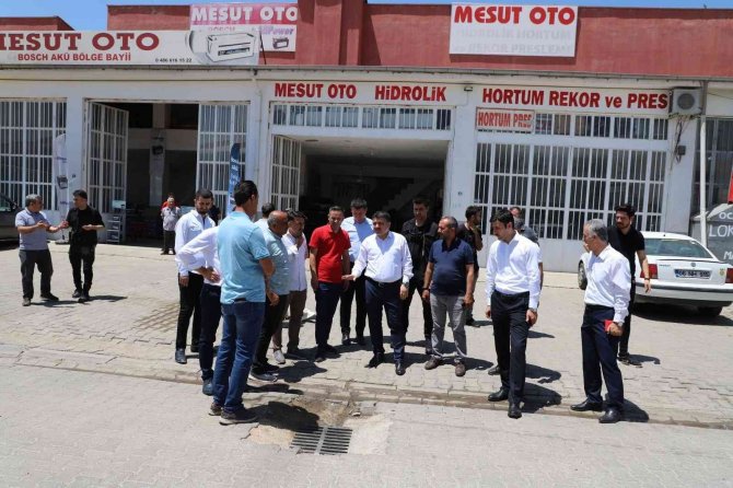 Kaymakam Tunç, Sanayi Sitesi Esnafıyla Bir Araya Geldi