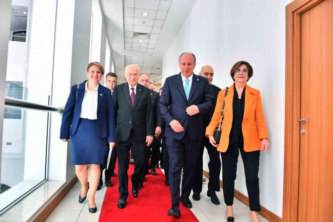 Memleket Partisi Genel Başkanı İ̇nce’den Mhp Genel Başkanı Bahçeli’ye Ziyaret