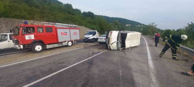 Zonguldak’ta Trafik Kazası: 1 Yaralı