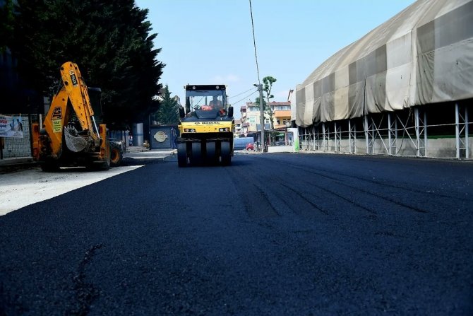 Başiskele’de Yollar Asfaltlanıyor