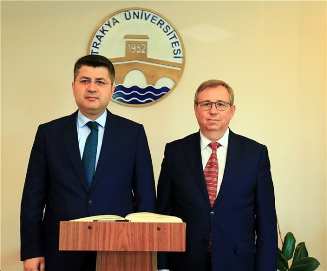 Rektör Tabakoğlu, Edirne’nin Yeni Valisi Kırbıyık’ı Ağırladı