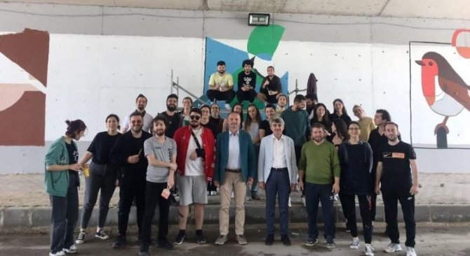 Evliya Çelebi Yerleşkesi Girişine Dpü Gsf Dokunuşu