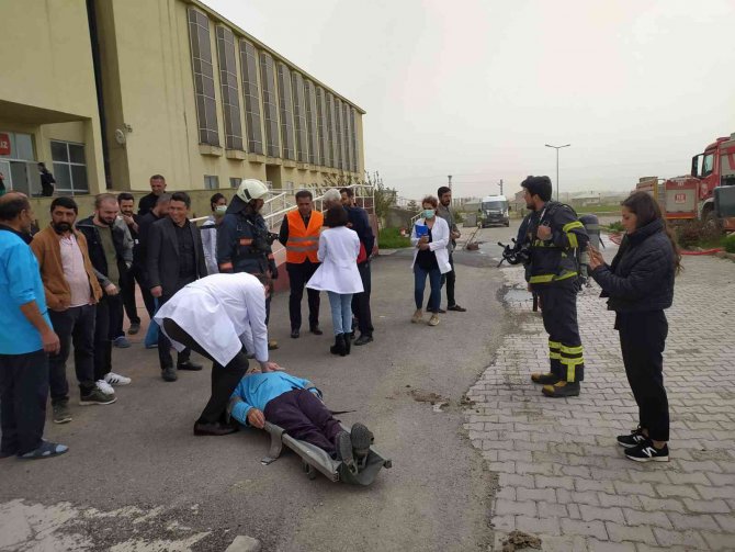 Yüksekova Devlet Hastanesinde Yangın Tatbikatı