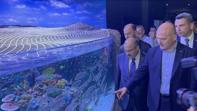 Bakan Süleyman Soylu Tünel Akvaryumu Gezdi