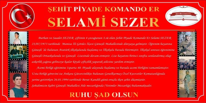 Şehidin İsmi Okul Kütüphanesinde Yaşatılacak