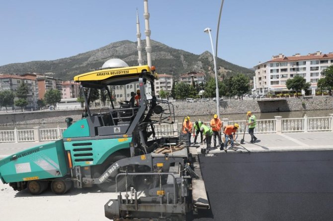 Amasya Belediyesi, Asfalt Çalışmalarını Tam Gaz Sürdürüyor
