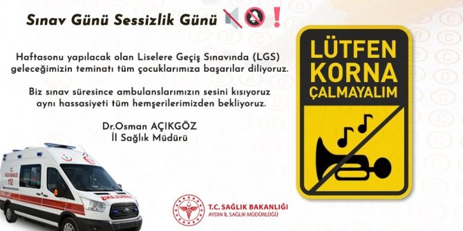 Sağlık Müdürlüğü’nden Anlamlı Çağrı